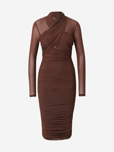 Aliyah Dress - Chocolate - SHOPJAUS - JAUS