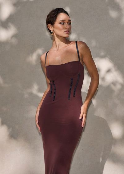 Nookie Allegra Maxi Dress - Cocoa