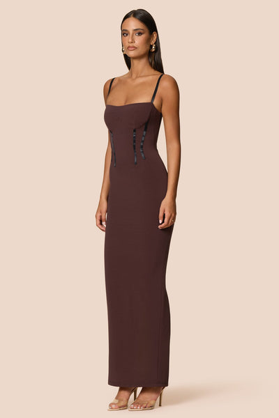 Nookie Allegra Maxi Dress - Cocoa