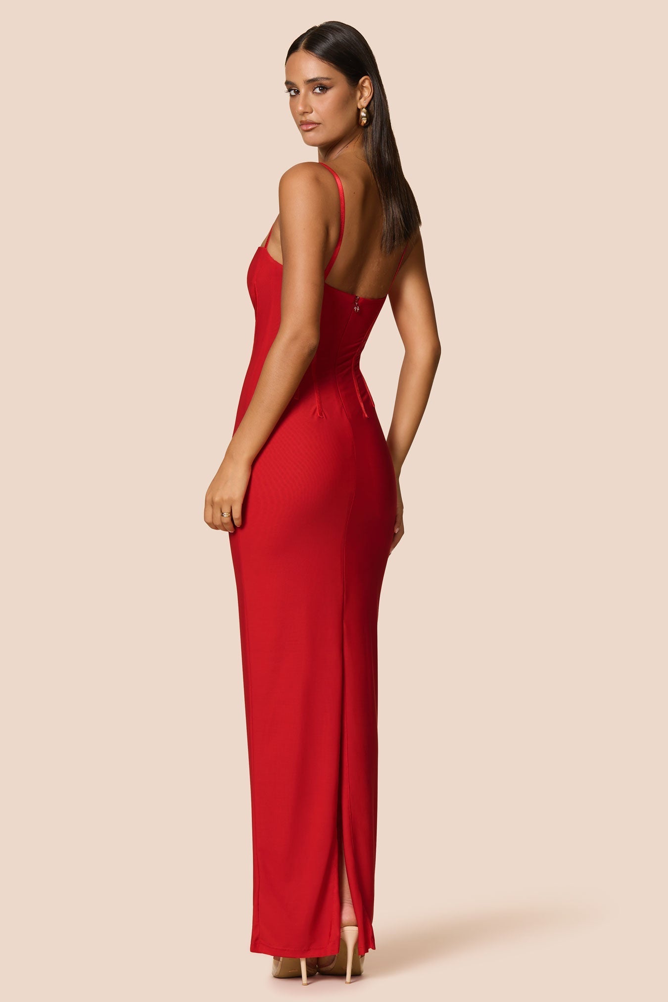 chinese dress ladies Nookie Allegra Maxi Dress - Cherry