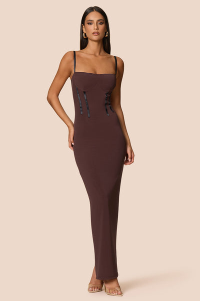 Nookie Allegra Maxi Dress - Cocoa