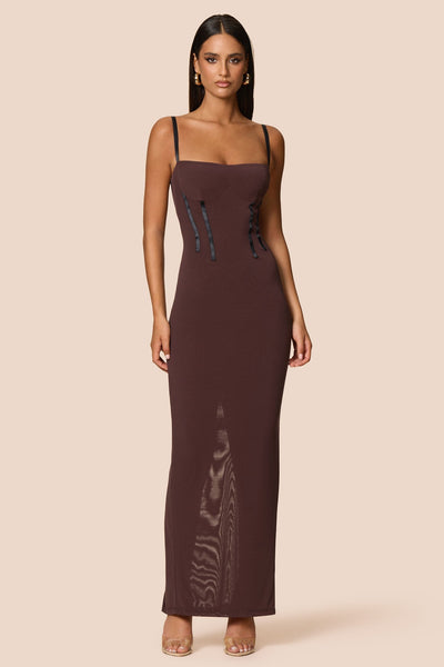 Nookie Allegra Maxi Dress - Cocoa