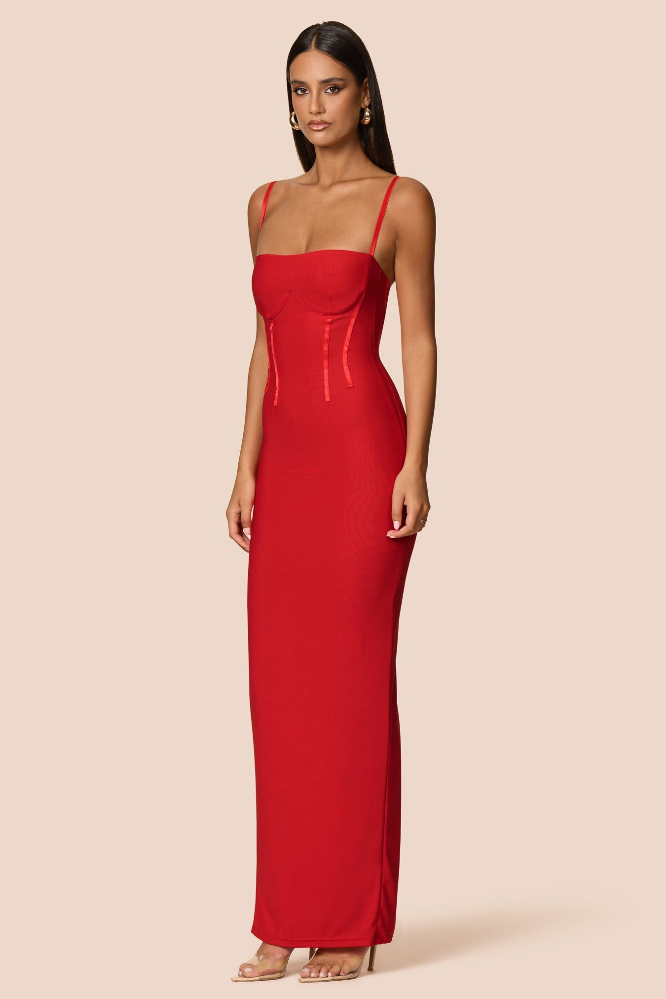 Nookie Allegra Maxi Dress - Cherry