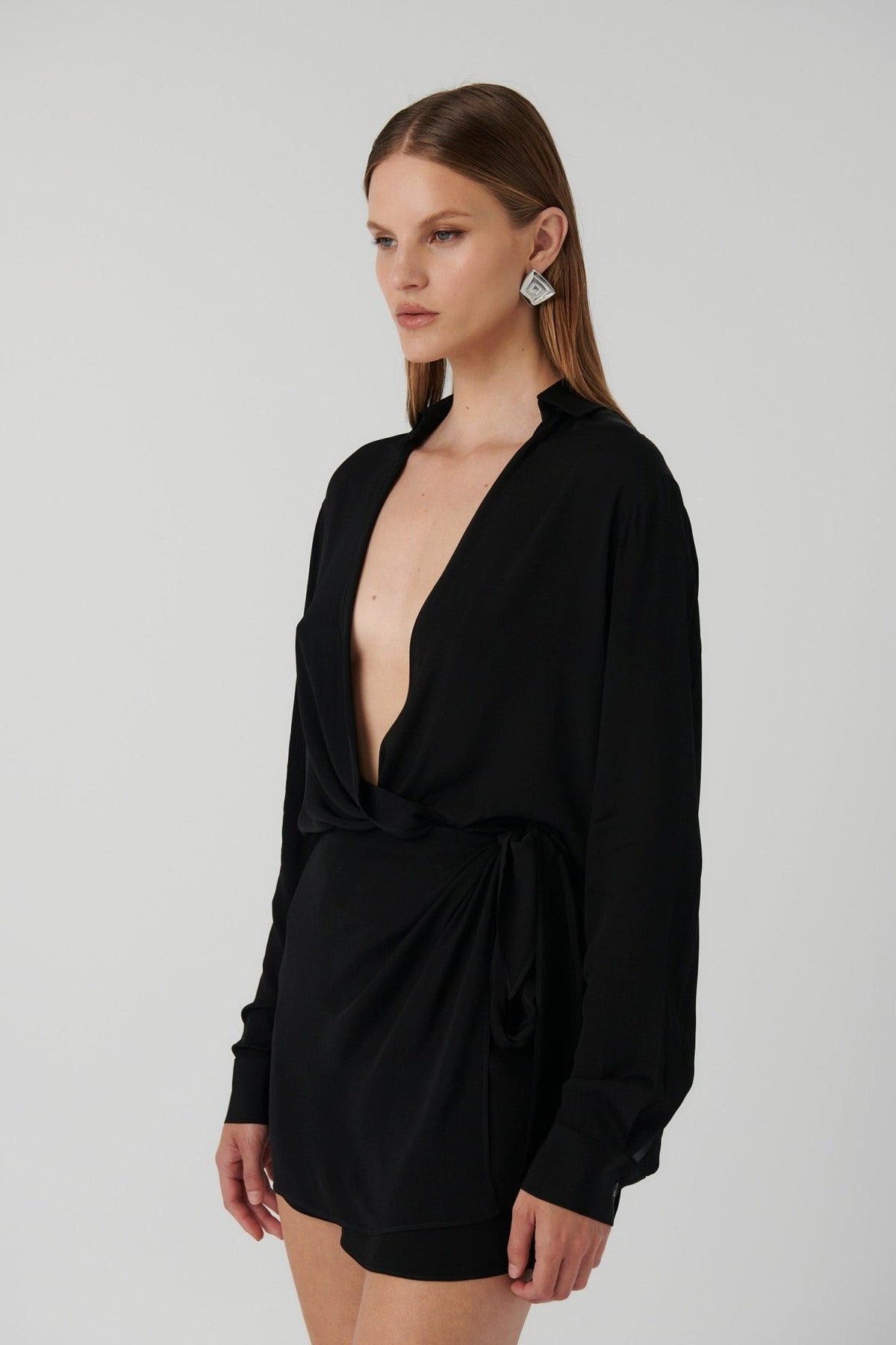 Alora Shirt - Black - SHOPJAUS - JAUS