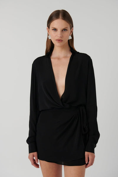 Alora Shirt - Black - SHOPJAUS - JAUS
