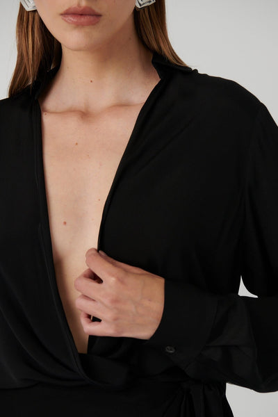 Alora Shirt - Black - SHOPJAUS - JAUS