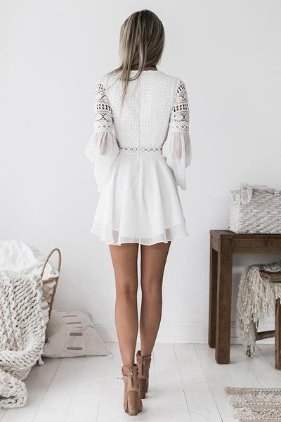Alyse Dress - White - SHOPJAUS - JAUS