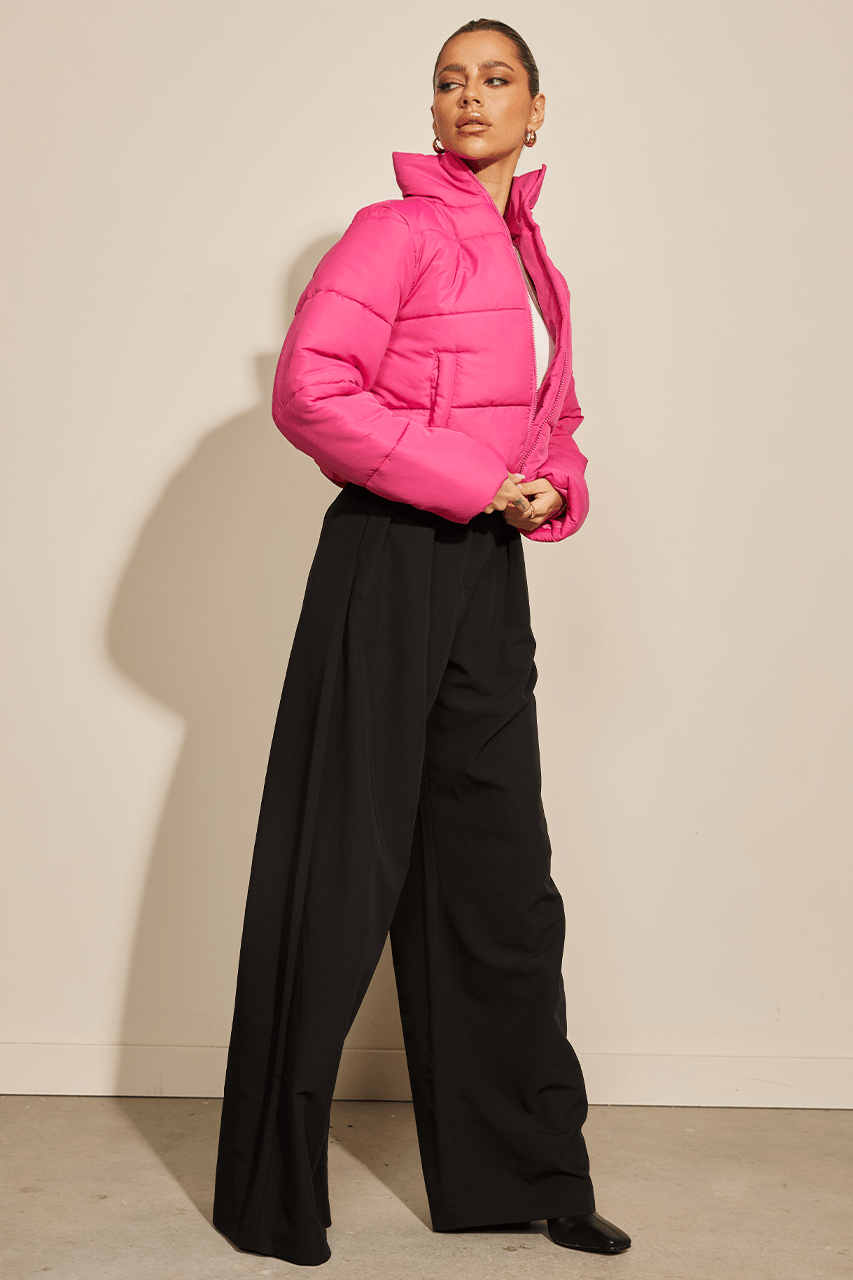 Amora Puffer Jacket - Pink | JAUS