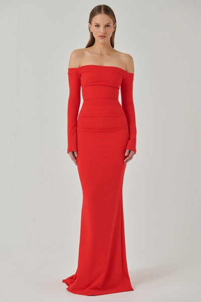 Anita Gown - Cherry Red - SHOPJAUS - JAUS