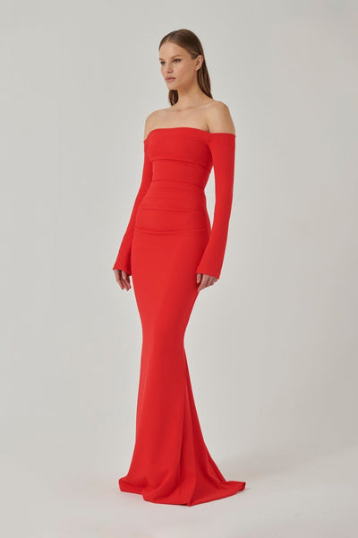 Anita Gown - Cherry Red - SHOPJAUS - JAUS