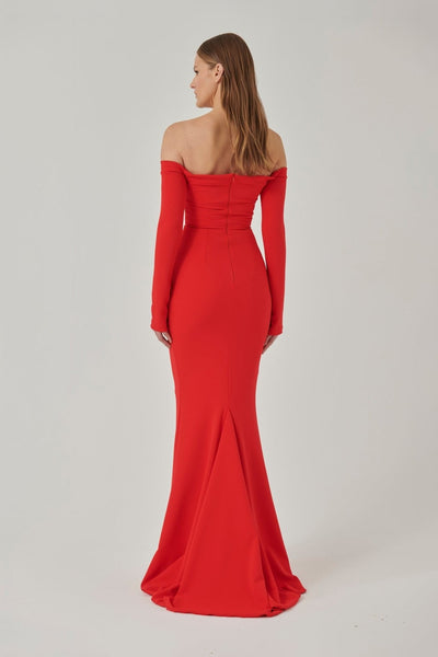 Anita Gown - Cherry Red - SHOPJAUS - JAUS