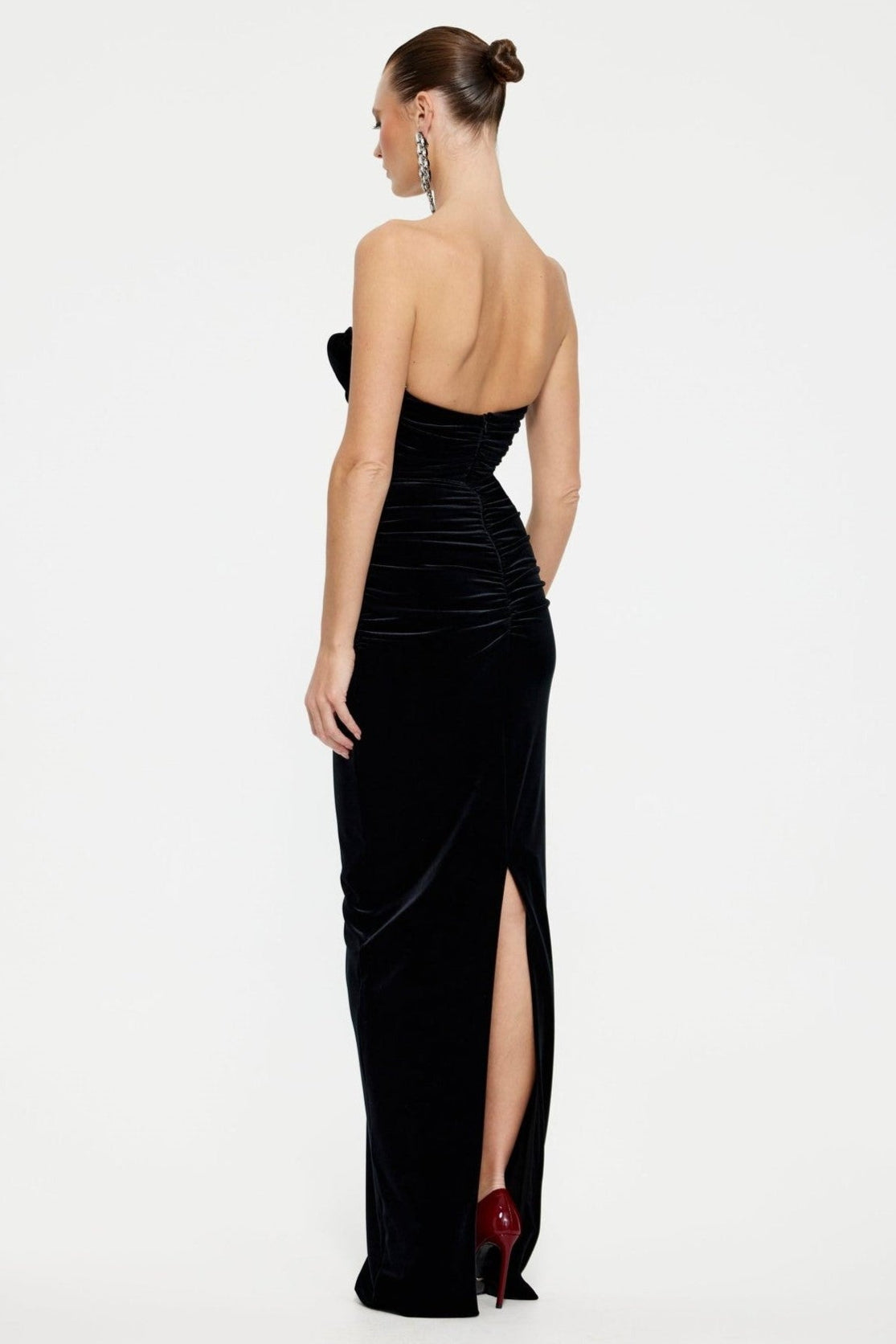 Anjelica Gown - Black Velvet - SHOPJAUS - JAUS