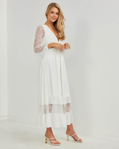 Annie Dress - White - JAUS