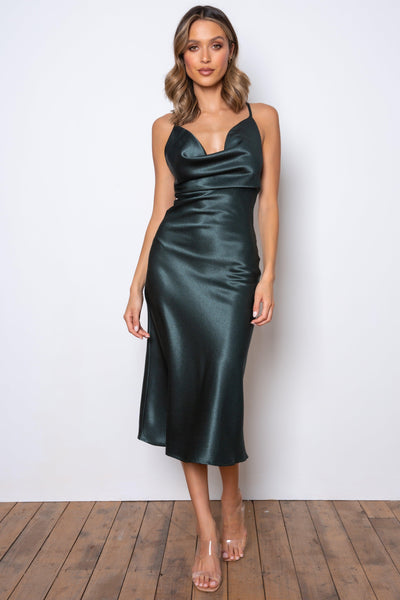 Apollo Dress - Emerald Green - JAUS