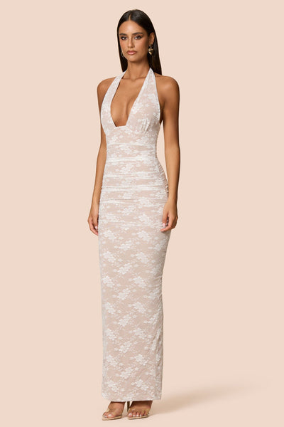 Nookie Arabella Halter Maxi Dress -  Ivory