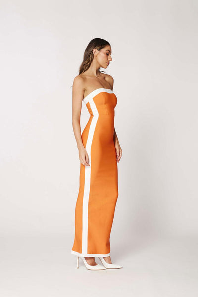 Ashley Dress - Orange - JAUS