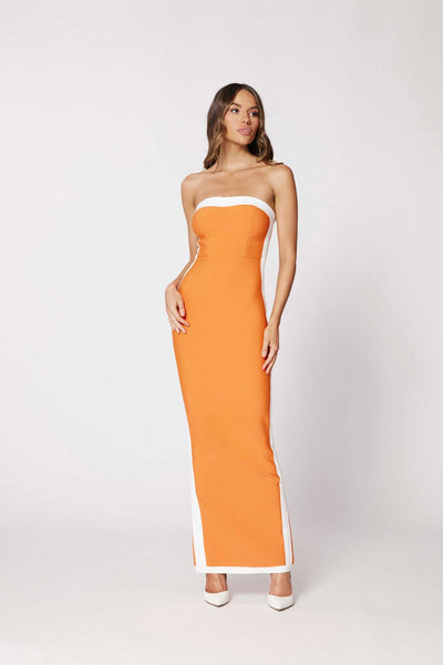 Ashley Dress - Orange - JAUS