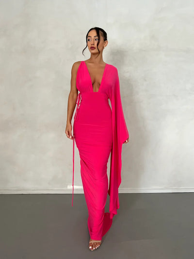 Athena Gown - Fuchsia - JAUS