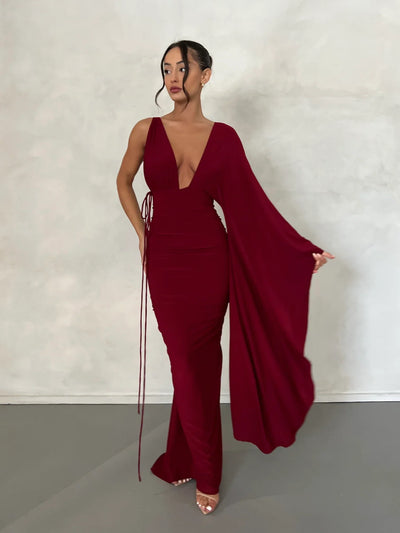 Athena Gown - Wine - JAUS