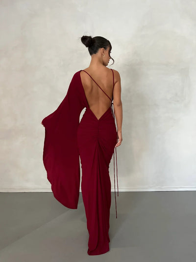 Athena Gown - Wine - JAUS