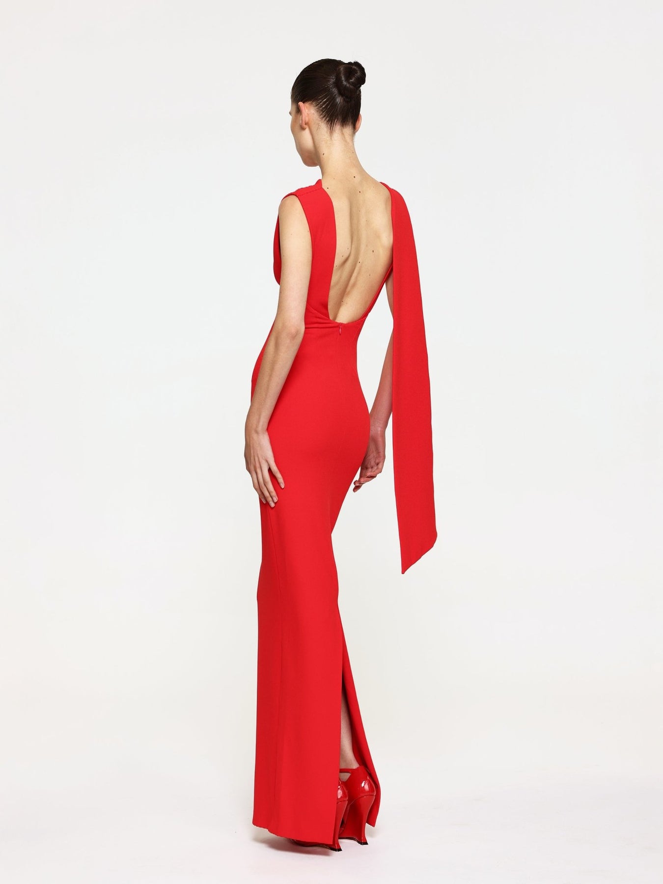 Audrey Gown - Cherry Red - SHOPJAUS - JAUS