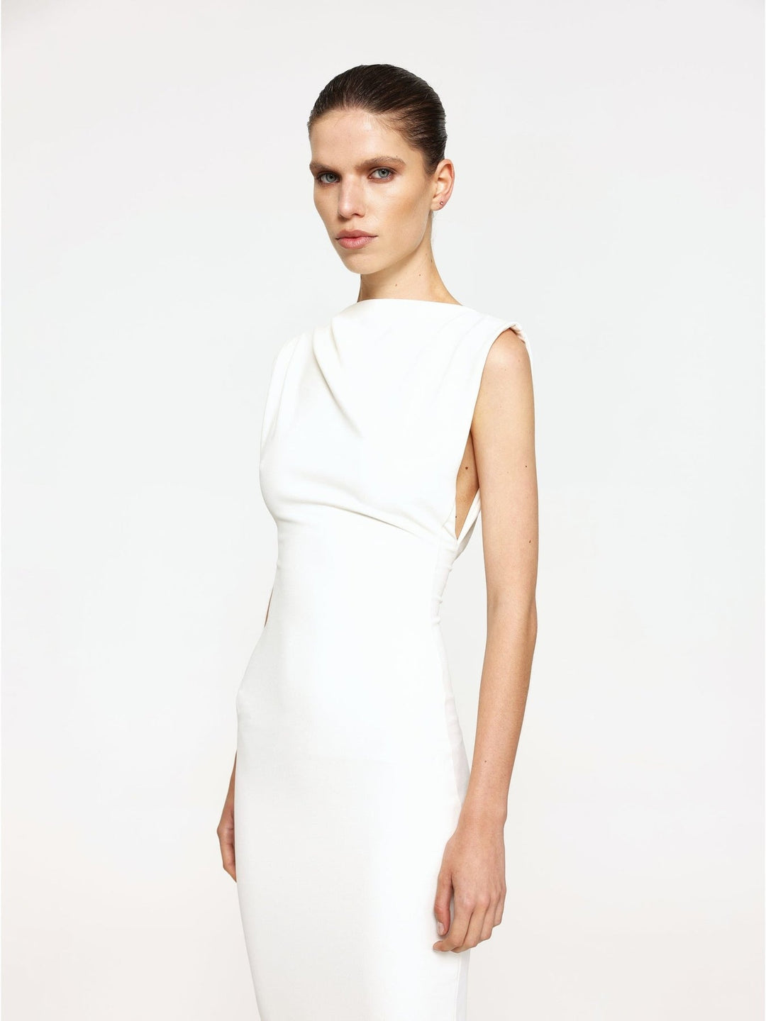 audrey dress in ivory sau lee SAU LEE Audrey Tweed Mini Dress Ivory / 6