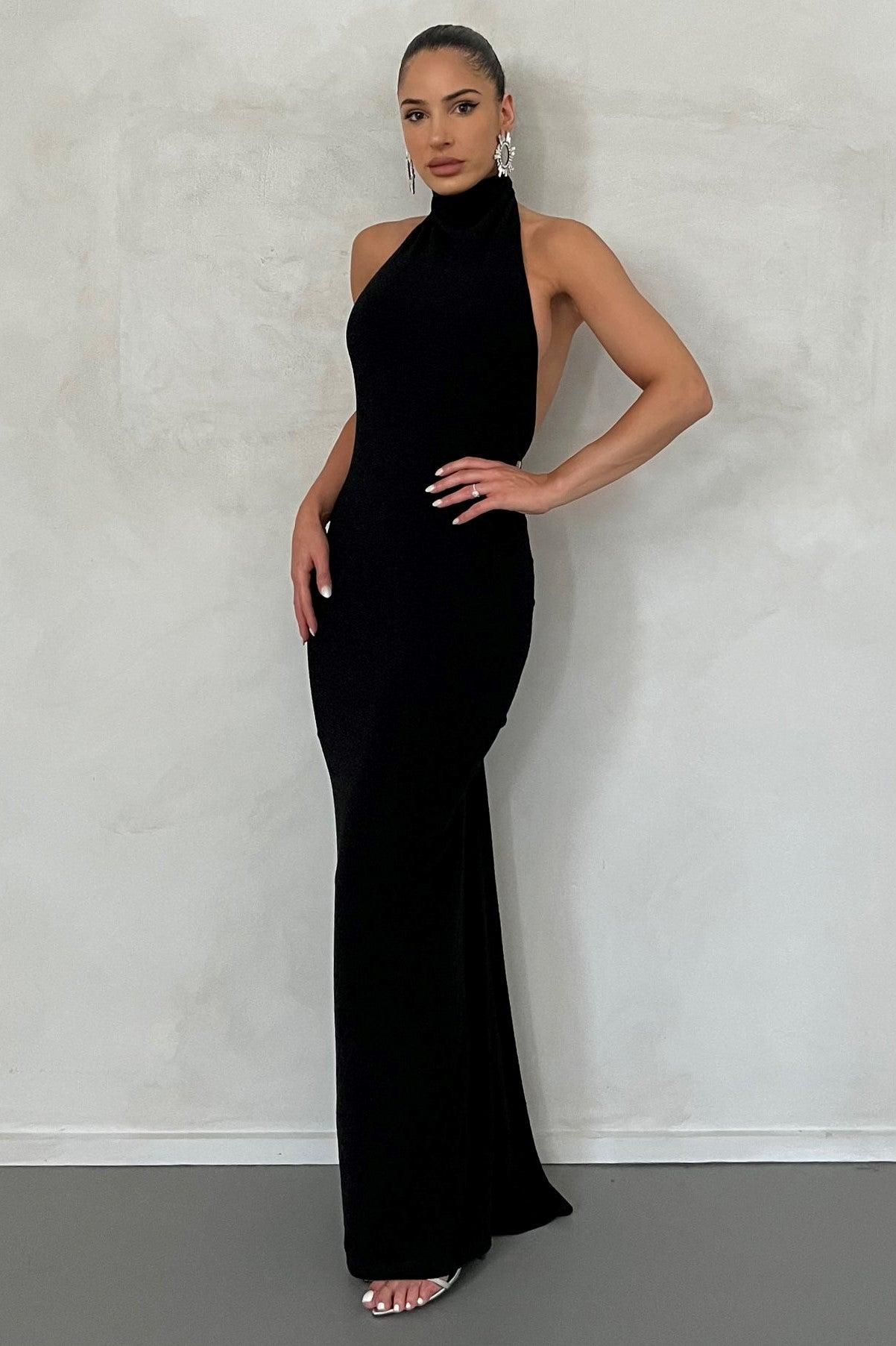 Aurora Gown - Black Foil - JAUS