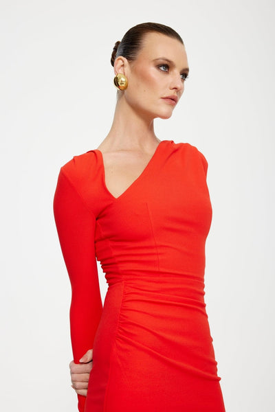 Ava Mini Dress - Cherry Red - SHOPJAUS - JAUS
