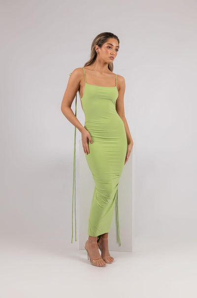 Azari Midi Dress - Lime - JAUS