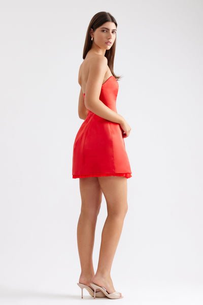 Gracie Mini Dress - Red - SHOPJAUS - JAUS