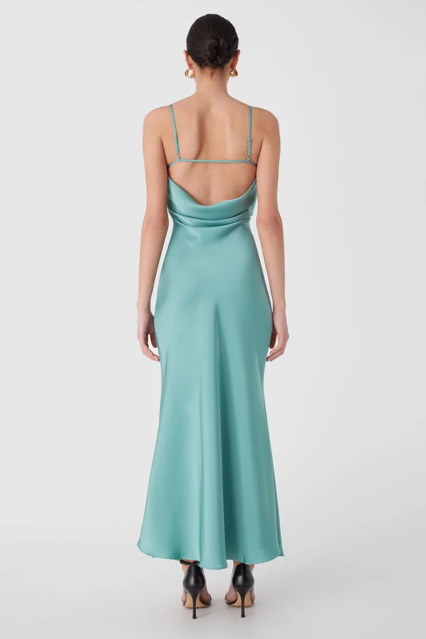 juniper green dress The Softest Rib Turtleneck Dress main image 0