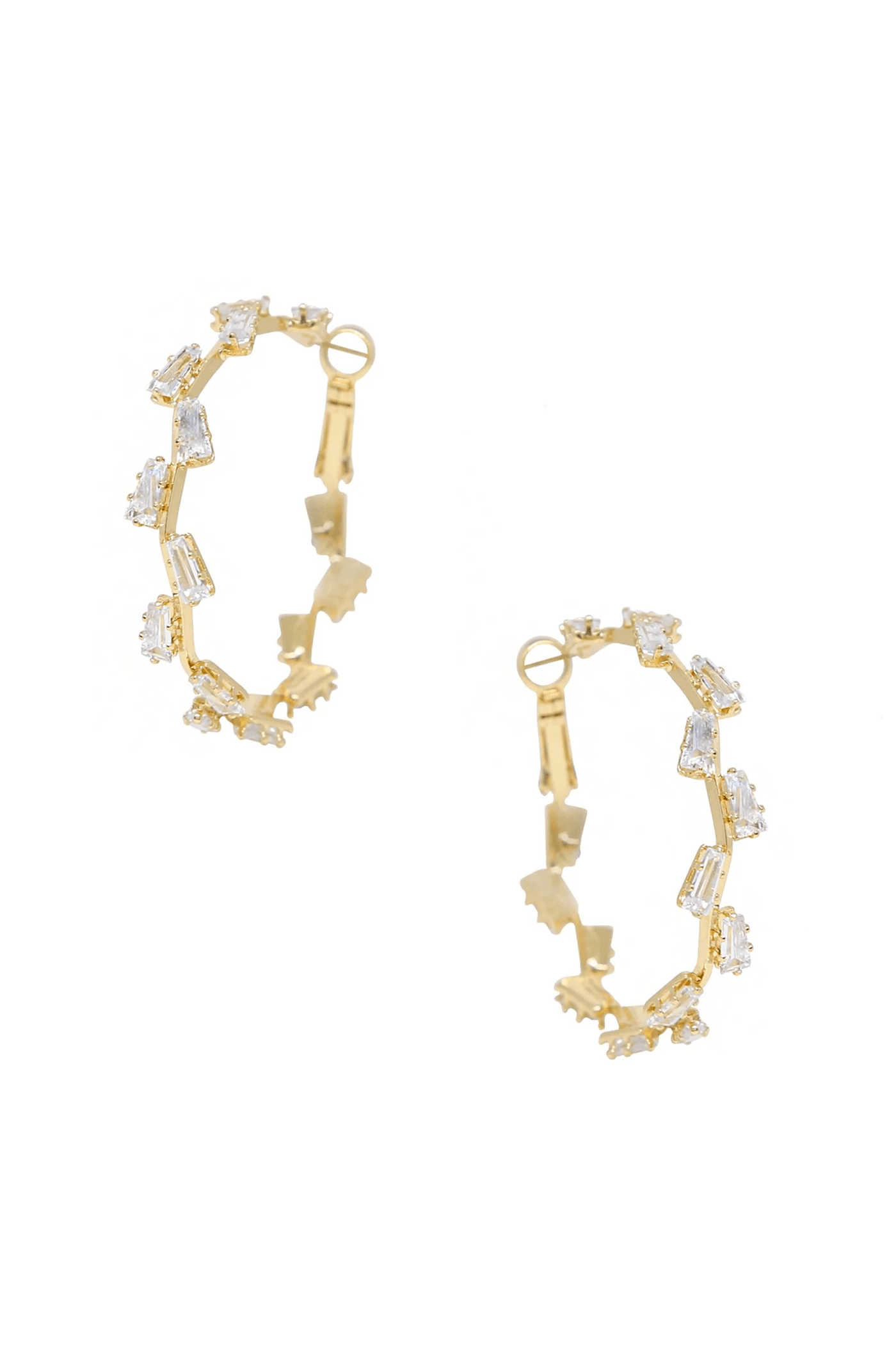 Baguette Hoop Earrings - JAUS