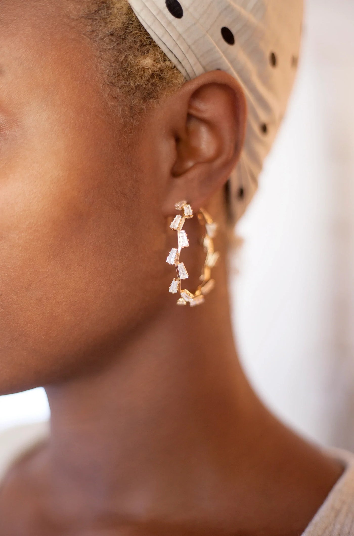 Baguette Hoop Earrings - JAUS