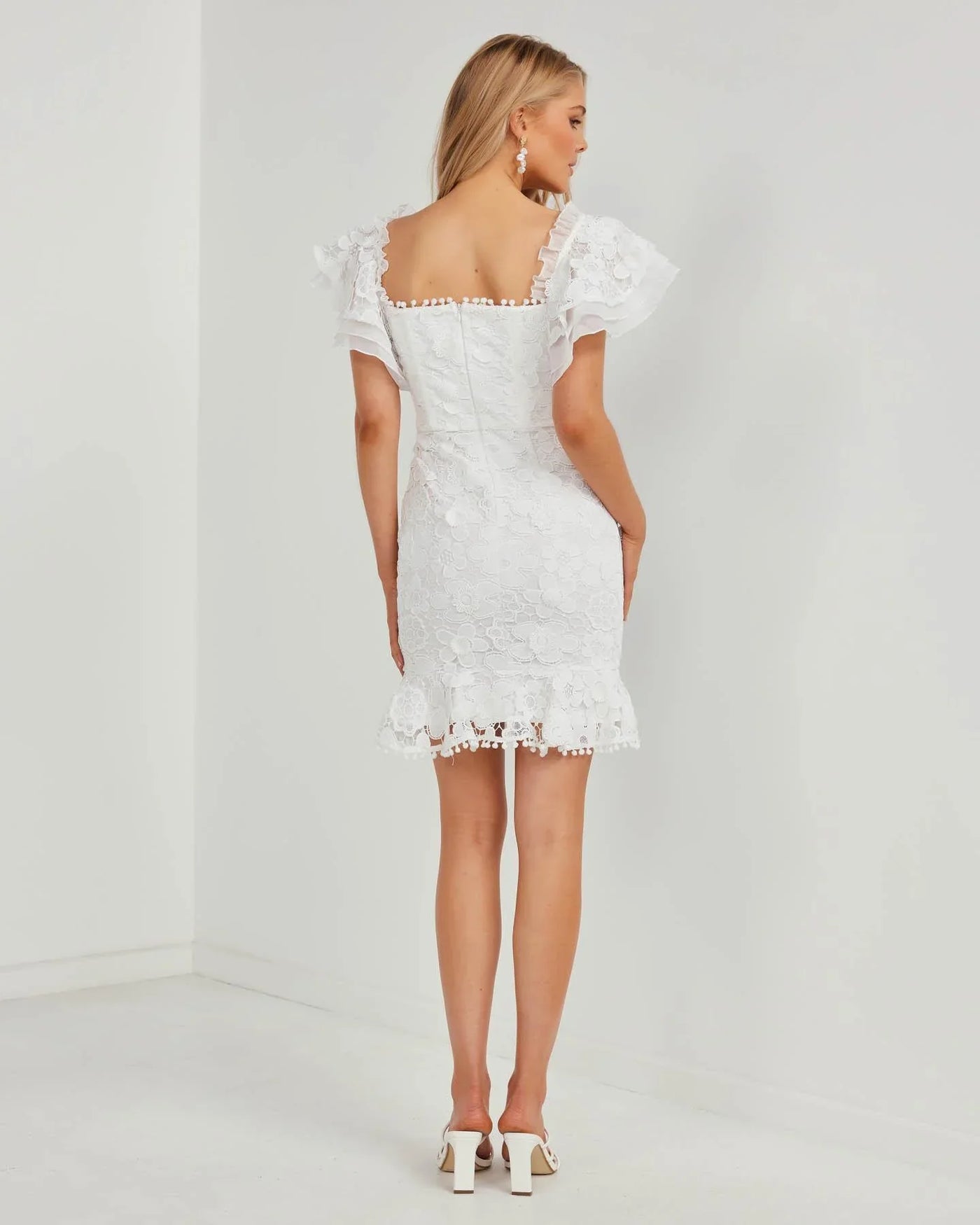 Beata Dress - White - JAUS