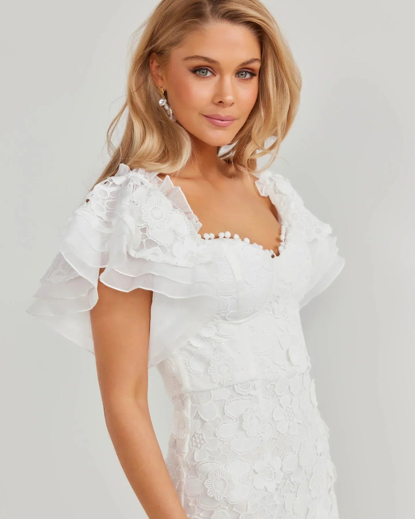 Beata Dress - White - JAUS