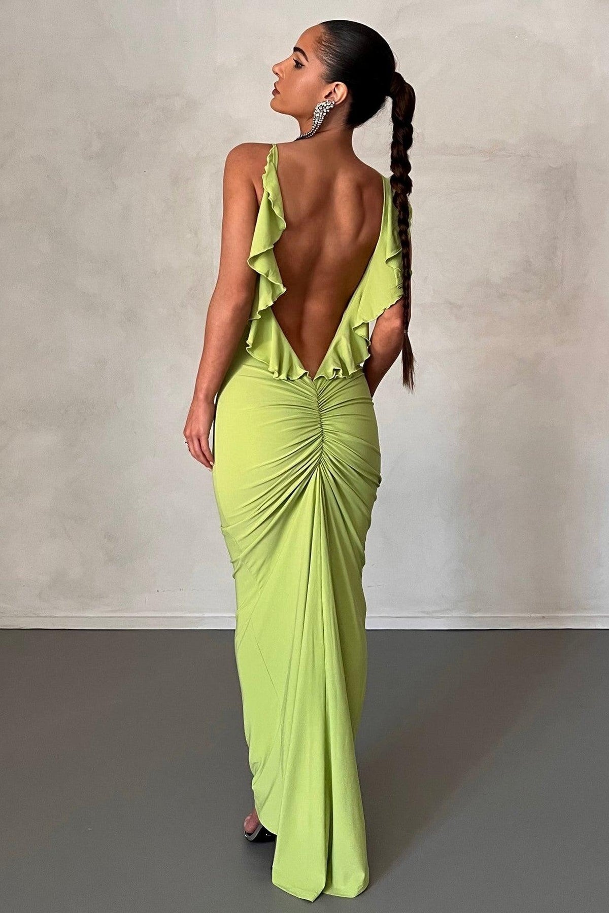 Bella Dress - Lime | JAUS