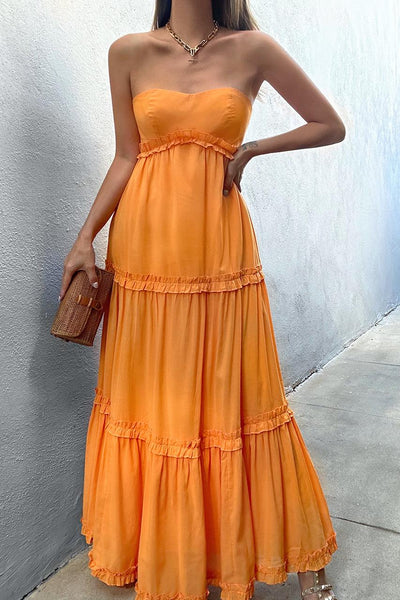 Betta Maxi Dress - Orange - JAUS