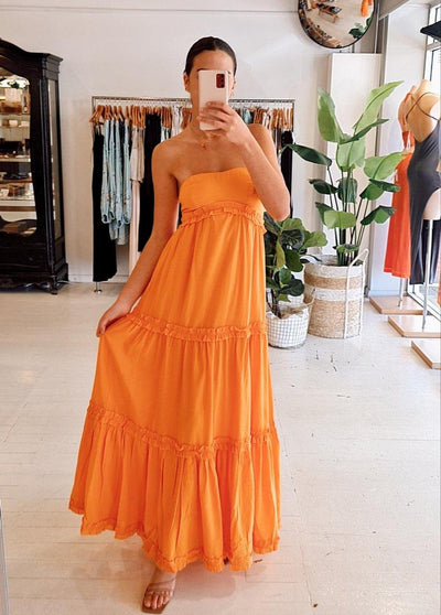 Betta Maxi Dress - Orange - JAUS