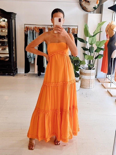Betta Maxi Dress - Orange - JAUS