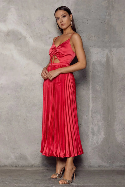 Bianca Dress - Watermelon Red - JAUS