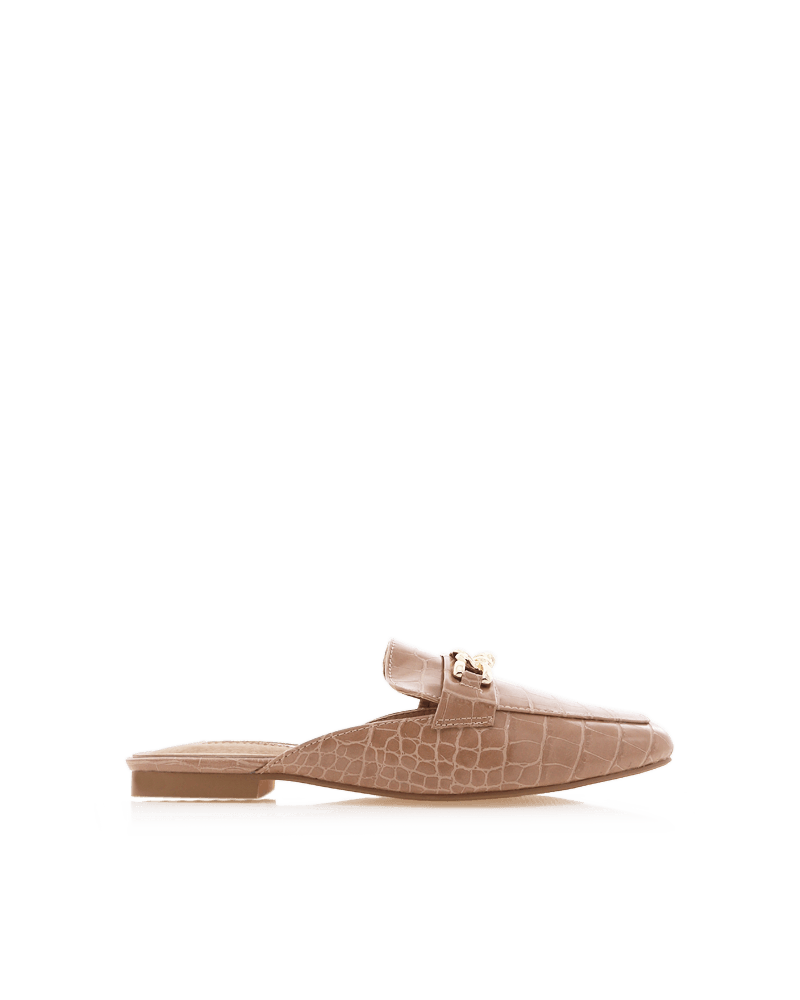 Billini Holmes Flat Mule - Nude Scale - JAUS