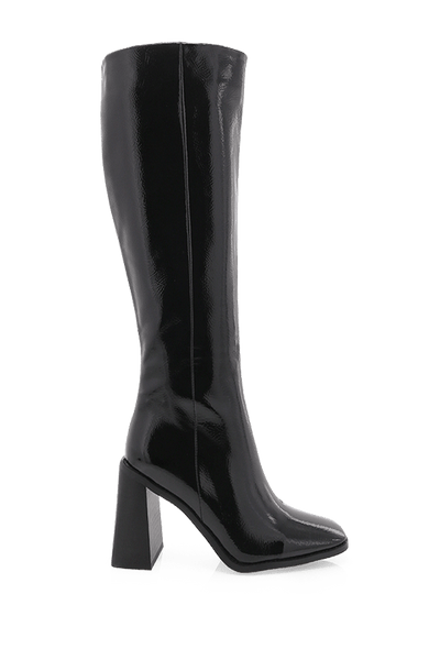 Billini Saveria Boots - Black Crinkle Patent - JAUS