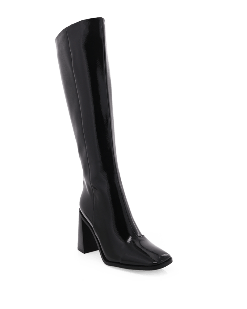 Billini Saveria Boots - Black Crinkle Patent - JAUS