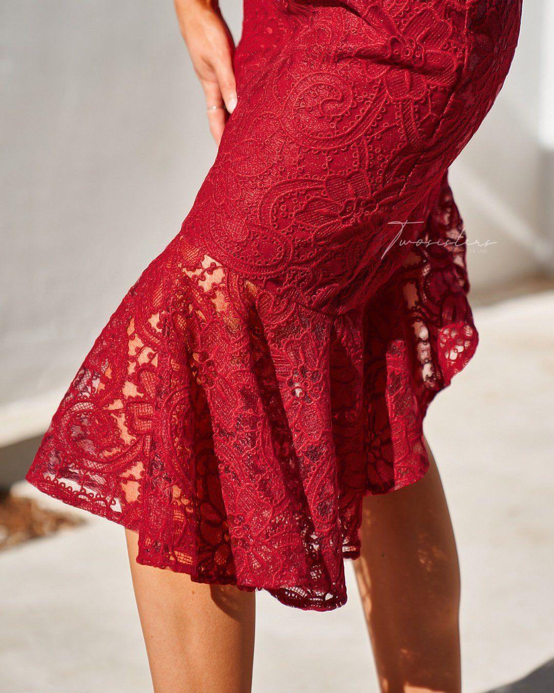 Bridget Dress - Red - SHOPJAUS - JAUS