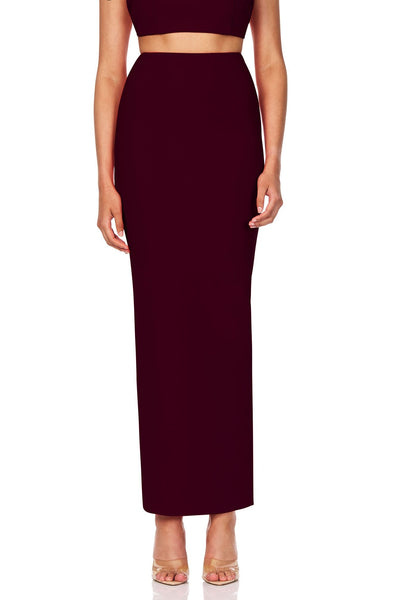 Nookie Caroline Maxi Skirt - Wine - SHOPJAUS - JAUS