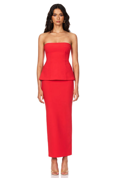 Nookie Caroline Maxi Skirt - Red - SHOPJAUS - JAUS