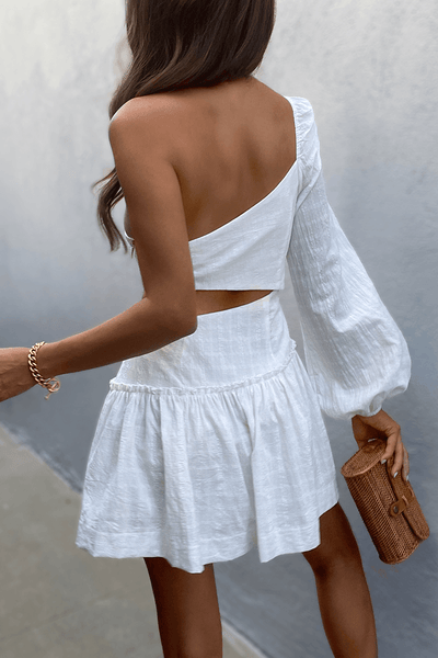 Casa Mini Dress - White - JAUS