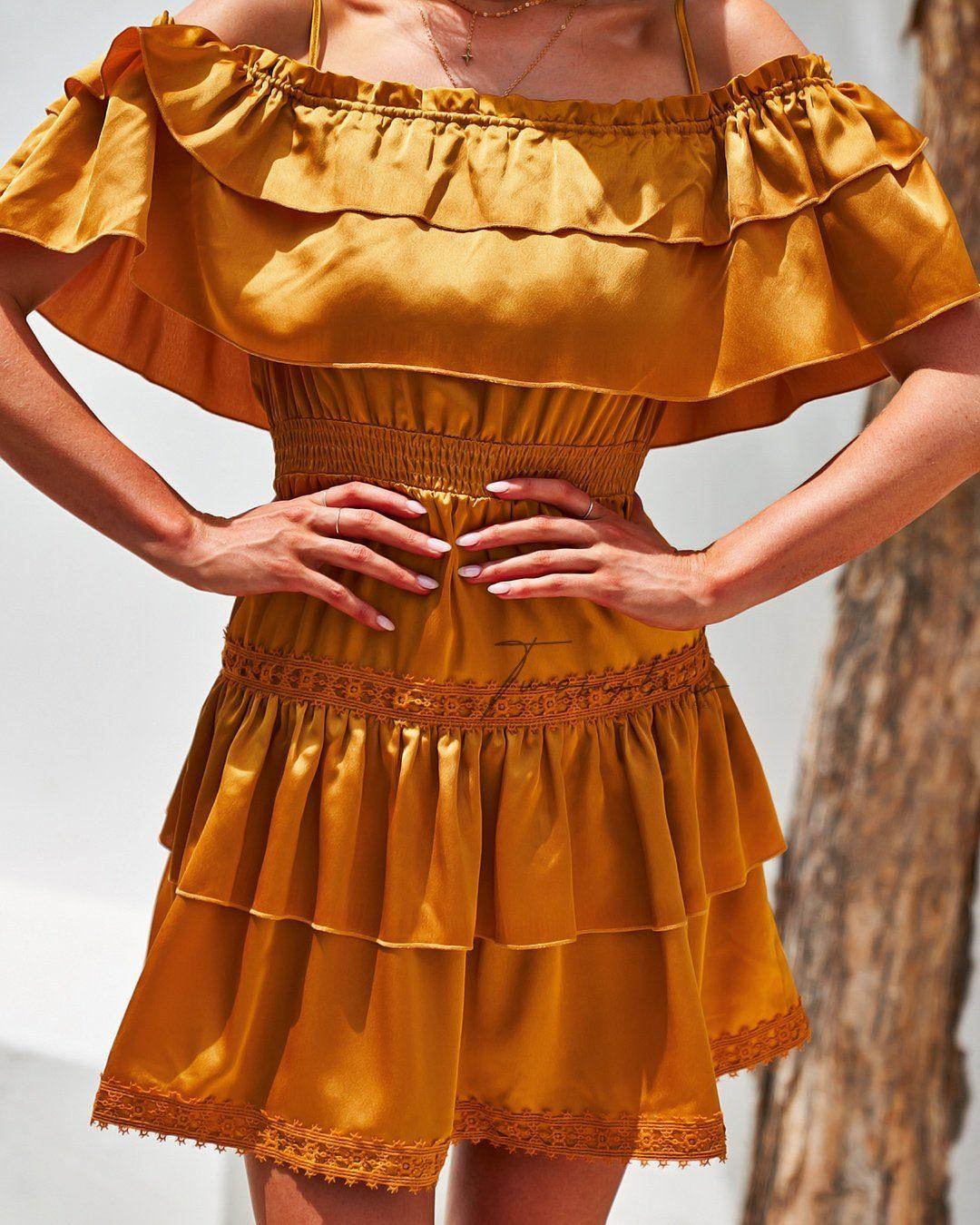 Cassie Dress - Mustard | JAUS Cassie Dress - Mustard | JAUS
