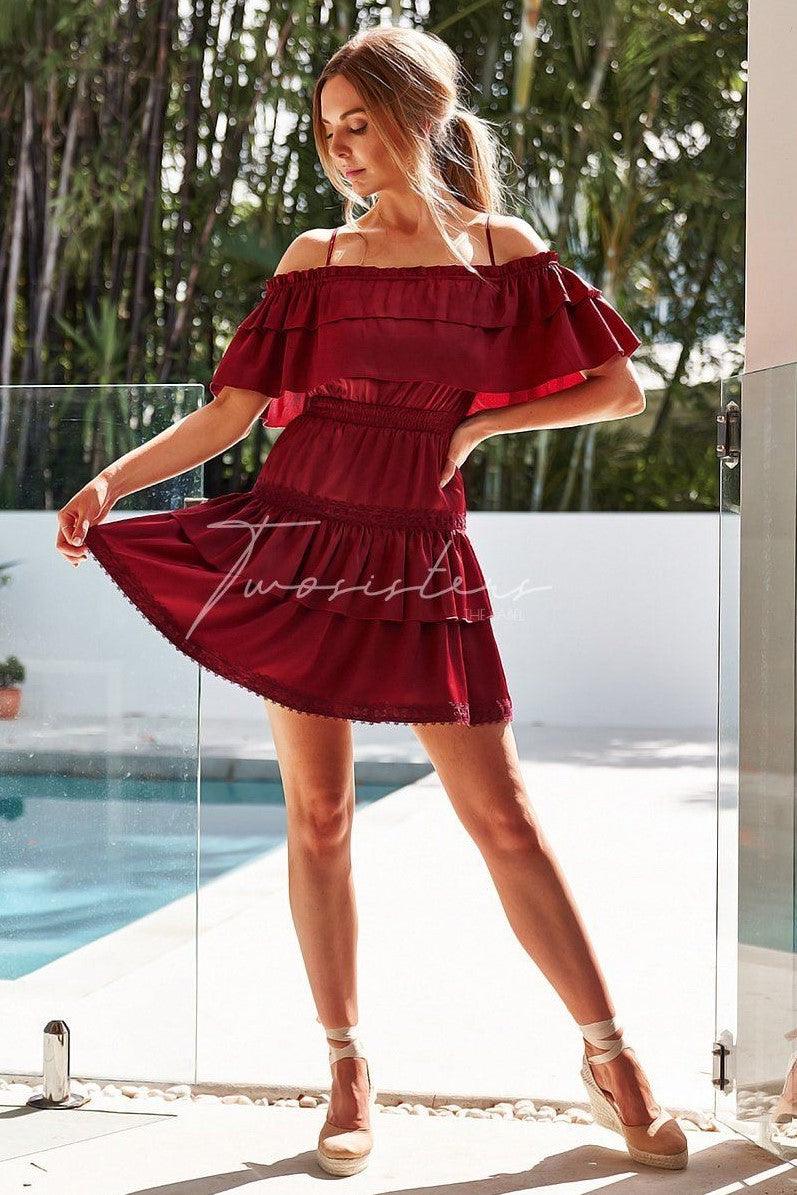 Cassie Dress - Red - SHOPJAUS - JAUS