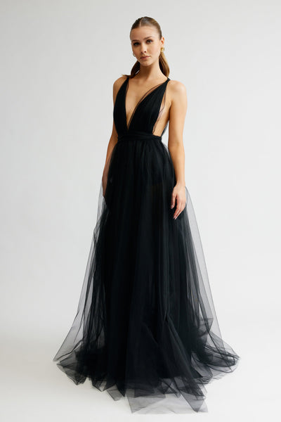 Cynthia Dress - Black - SHOPJAUS - JAUS